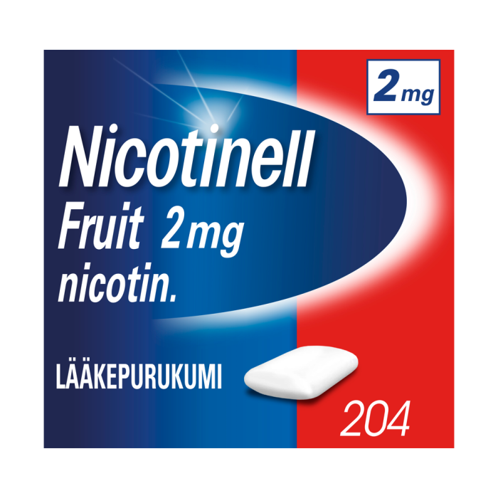 NICOTINELL FRUIT lääkepurukumi 2 mg 204 fol kuva 2
