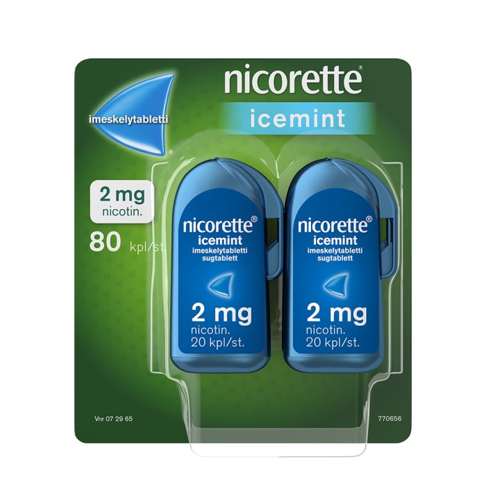 NICORETTE ICEMINT imeskelytabletti, puristettu 2 mg 80 kpl kuva 4