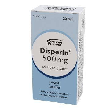 DISPERIN tabletti 500 mg 20 fol