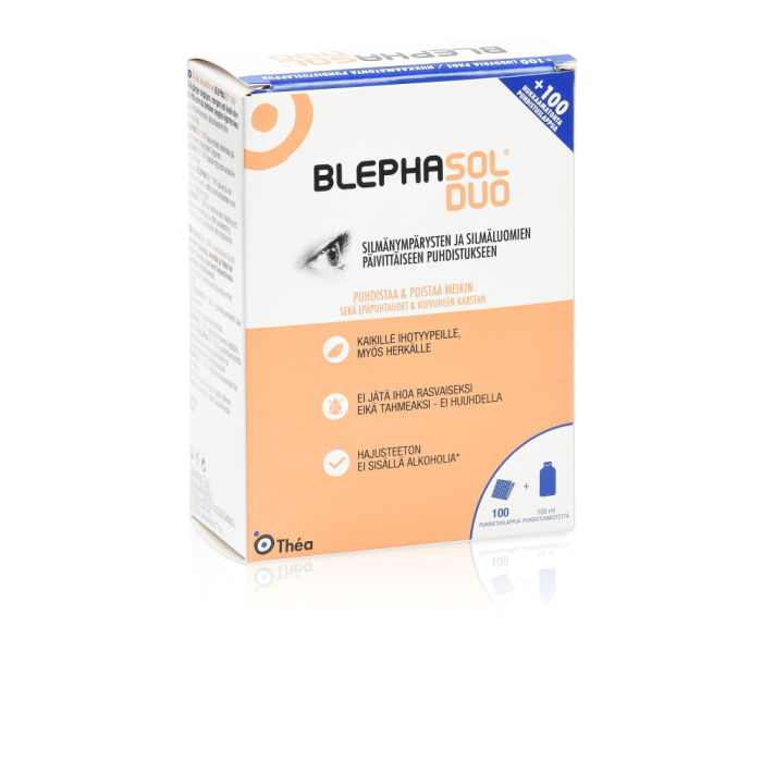 1000017477_Blephasol_Duo_puhdistusliuos_pullo_puhdistuslaput_100_ml_pakkauskuva_Pakkauskuva25123_jpg